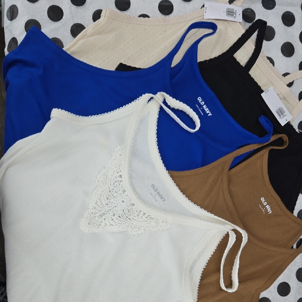 Old Navy Women's Camisole Set - White, Blue, Black, Brown